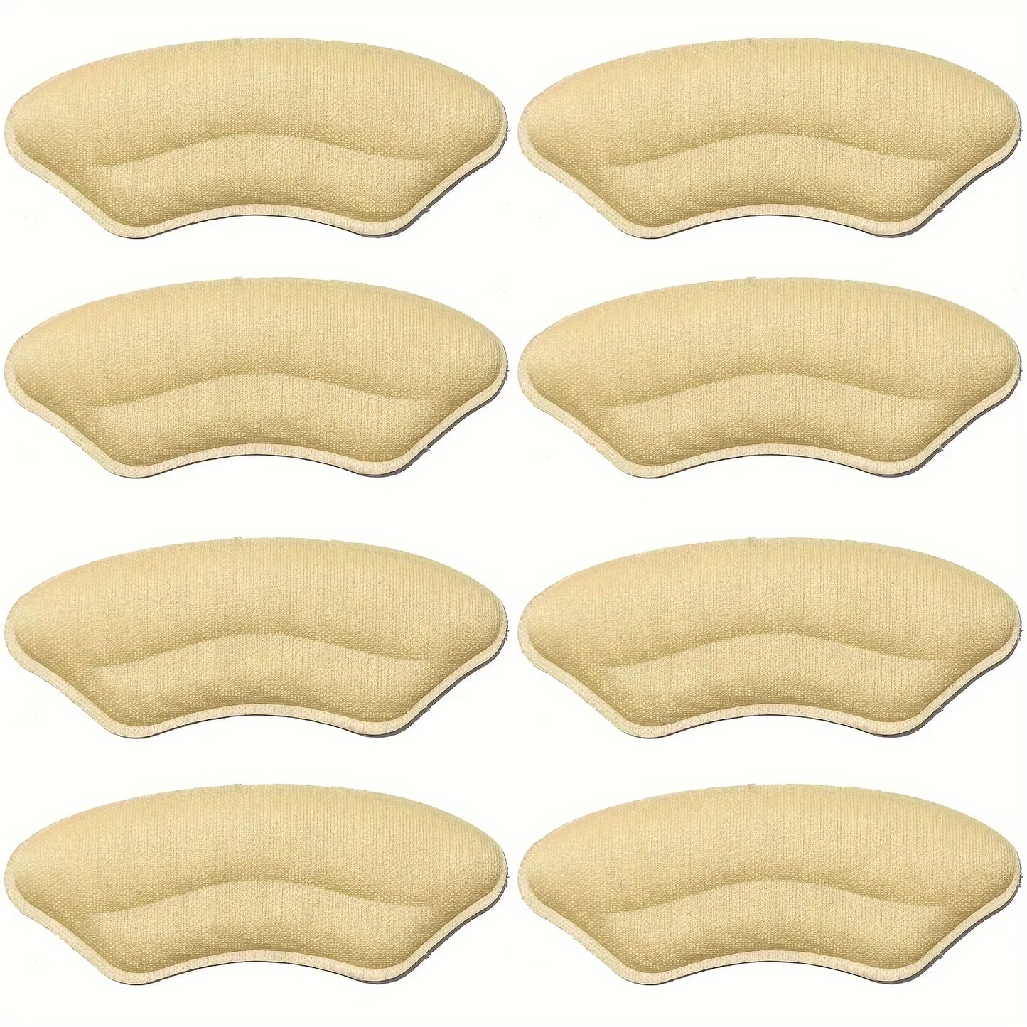 8-Pack Heel Pads for Too Big Shoes Self-Adhesive Heel Protectors Heel Inserts Improve Shoe Fit and Comfort Prevent Heel Slippage