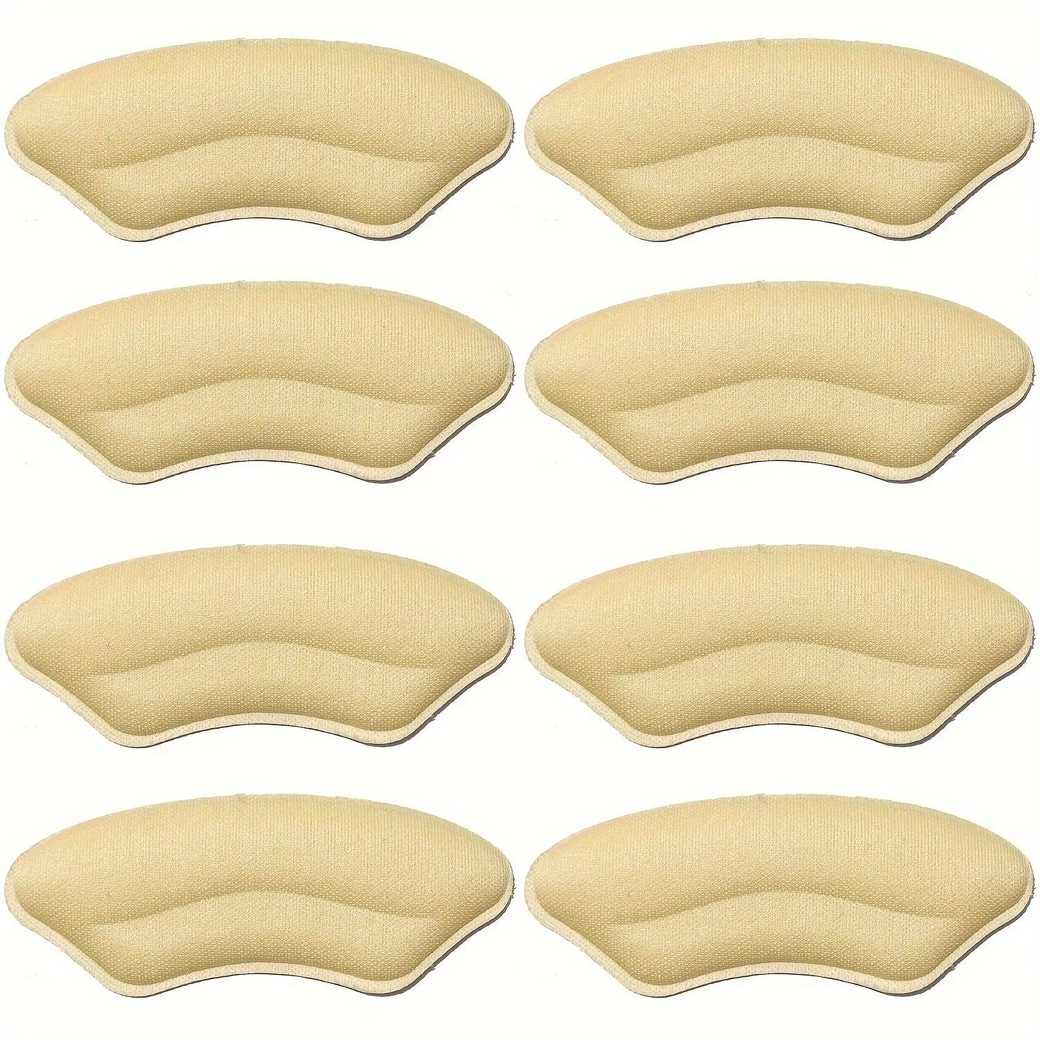 8-Pack Heel Pads for Too Big Shoes Self-Adhesive Heel Protectors Heel Inserts Improve Shoe Fit and Comfort Prevent Heel Slippage